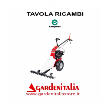 Esploso Ricambi Motofalciatrice Eurosystems M85 Made  in Italy