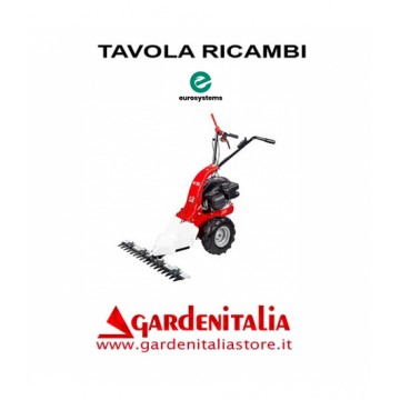 Esploso Ricambi Motofalciatrice Eurosystems M90 Made  in Italy