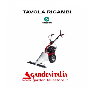 Esploso Ricambi Motofalciatrice Eurosystems M 210 Made in Italy