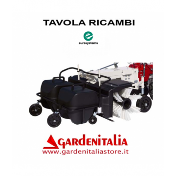 Esploso Ricambi Spazzola Frontale con Raccoglitori Eurosystems P 70 Made in Italy