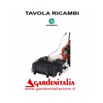 Esploso Ricambi Spazzola Frontale con Raccoglitore Eurosystems P 55/ MNF Made in Italy