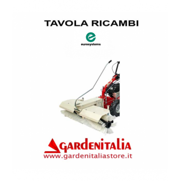 Esploso Ricambi Spazzola Frontale 105 cm Eurosystems P 55/ MNF Made in Italy