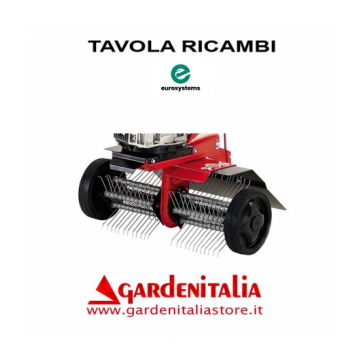 Esploso Ricambi Arieggiatore Prato a Molle Eurosystems  LA ZAPPA / TH 90 Made in Italy