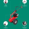 Trinciaerba Falciatutto EUROSYSTEMS mod.P70 EVO - motore B&S - Multi Attrezzo - Made in Italy