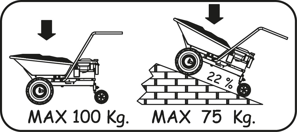Motocarriola EUROSYSTEMS mod. CARRY trazionata con motore RATO – MADE IN ITALY