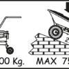 Motocarriola EUROSYSTEMS mod. CARRY trazionata a Doppia Batteria (300 W-24 V) - Made in Italy