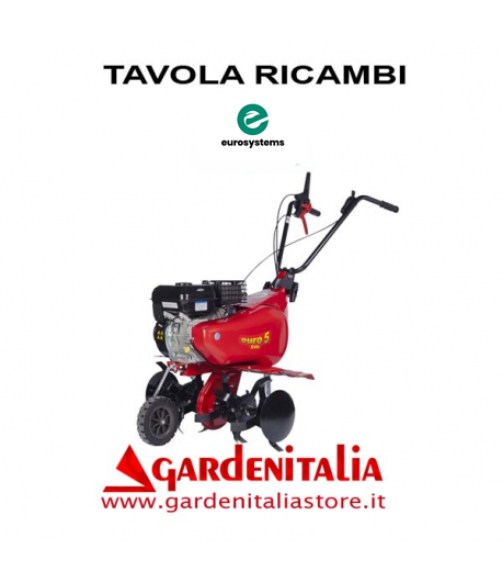 Esploso Ricambi Motozappa Eurosystems EURO 5 EVO Made in Italy