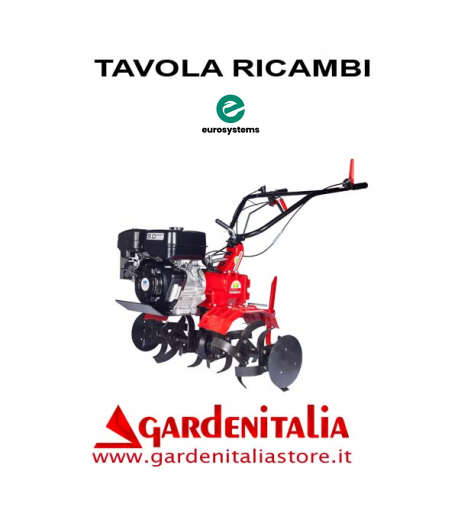Esploso Ricambi Motozappa Eurosystems EURO 102 Made in Italy