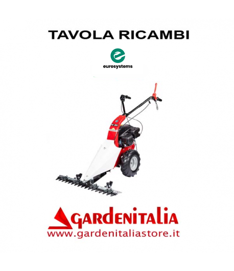 Esploso Ricambi Motofalciatrice Eurosystems M85 Made  in Italy