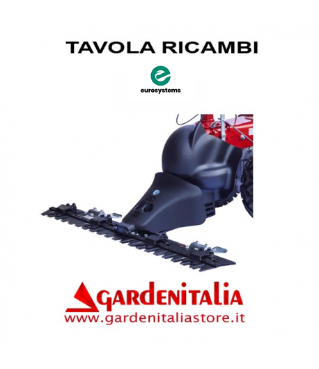 Esploso Barra Falciante Eurosystems P 70 EVO Made in Italy