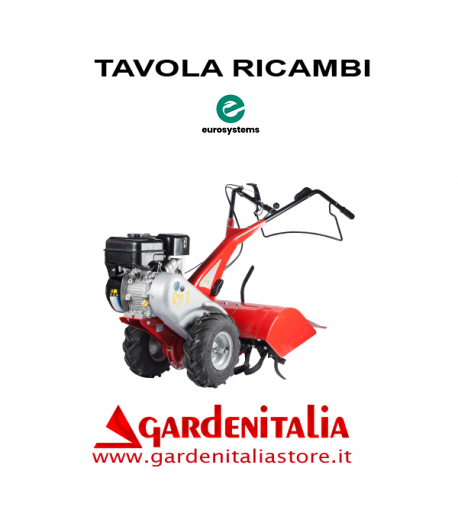 Esploso Ricambi Motocoltivatore Eurosystems RTT 3 Made  in Italy