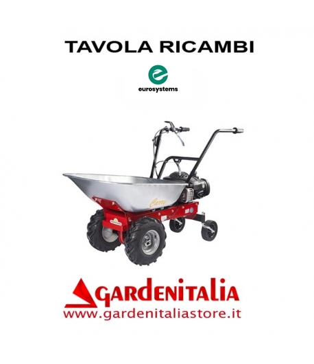 Esploso Ricambi Motocarriola Eurosystems CARRY  Made in Italy