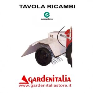 Esploso Ricambi Arieggiatore Prato a Molle Eurosystems P 55  Made in Italy