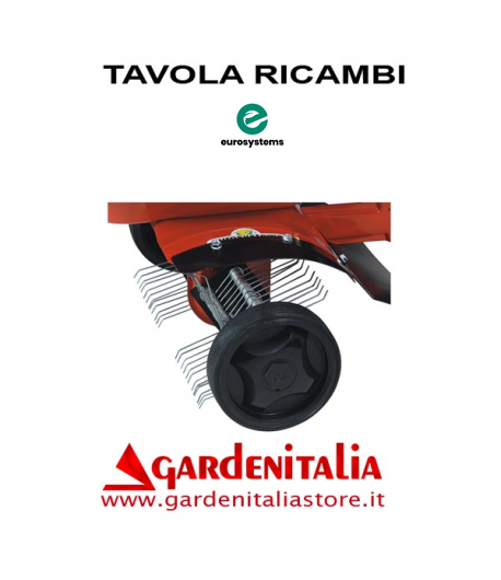 Esploso Ricambi Arieggiatore Prato a Molle Eurosystems  Z2 Made in Italy