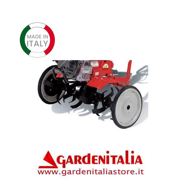 Coppia ruote di trasferimento da montare sui dischi proteggipiante per motozappa mod. EURO 102/Z8