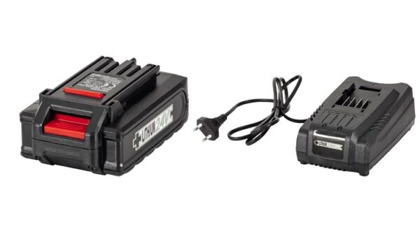 Motosega a Batteria al Litio 24 V - 4,0 Ah Grizzly AKS 2440 - Barra e Catena OREGON da 25 cm di taglio