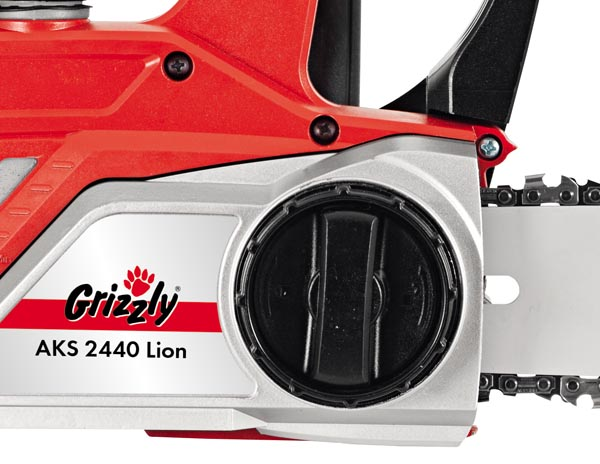 Motosega a Batteria al Litio 24 V – 4,0 Ah Grizzly AKS 2440 – Barra e Catena OREGON da 25 cm di taglio