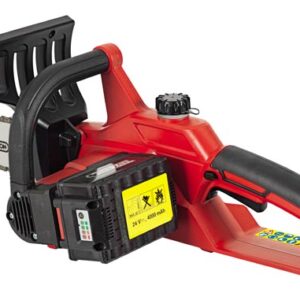 Motosega a Batteria al Litio 24 V - 4,0 Ah Grizzly AKS 2440 - Barra e Catena OREGON da 25 cm di taglio