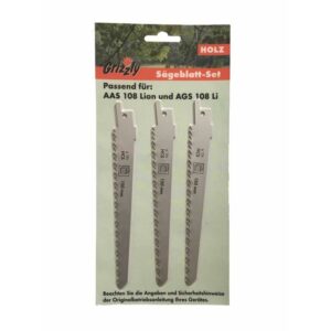 SET 3 LAME DA LEGNO PER SEGA DA GIARDINO AAS 108 LION
