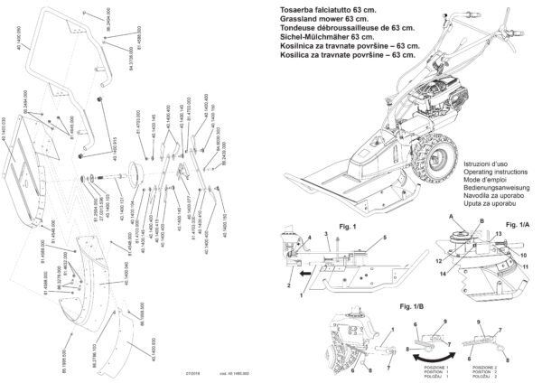 Piatto Falciatutto Trinciaerba per TM 70 - P 70