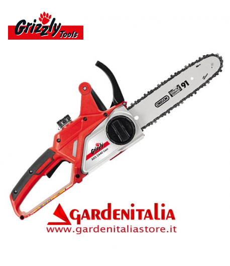 Motosega Grizzly AKS 2440 – Barra e Catena OREGON da 25 cm di taglio NO BATTERIA NO CARICA BATTERIA