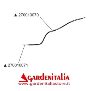 Cavo Accelleratore Motorstop  (con guaina) per Motocoltivatore RTT 2