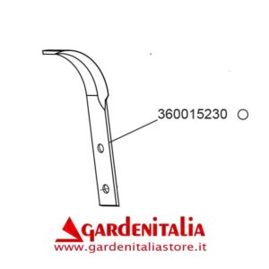 Zappetta DESTRA per motocoltivatore RTT3 Eurosystems