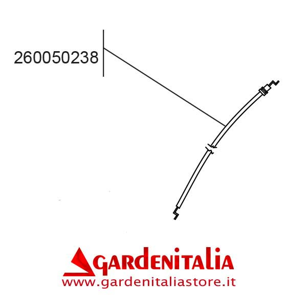 Filo Comando Gas (con guaina) per Motocoltivatore RTT 3