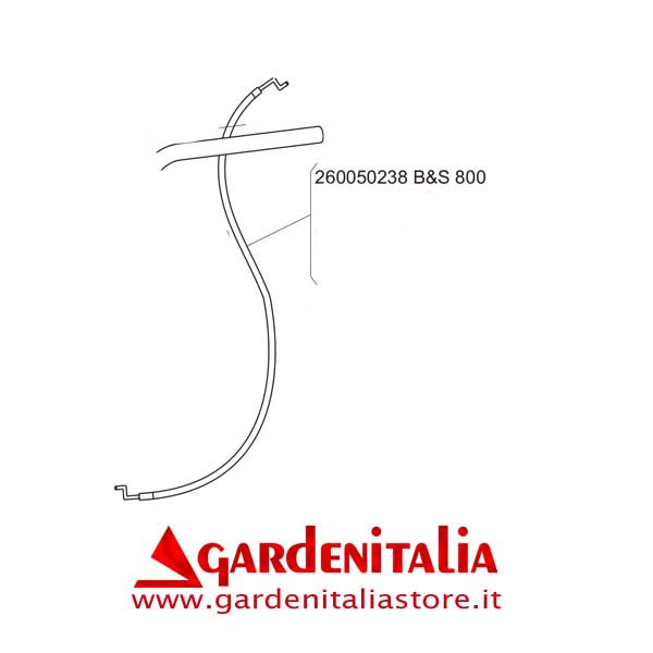 Filo Comando Gas (con guaina) per Motozappa EURO 5 EVO