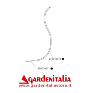 Filo Accelleratore Motorstop  (con guaina) per Motozappa EURO 5 EVO