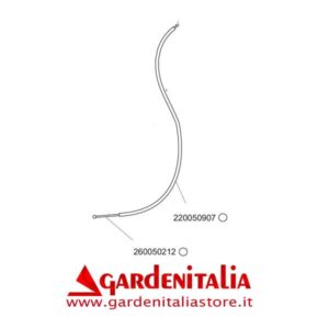 Filo Accelleratore Motorstop  (con guaina) per Motozappa EURO 5 EVO