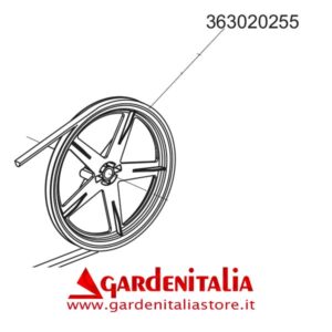 Puleggia movimento frese per Motozappa EURO 5 EVO 2+1