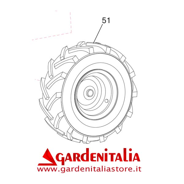 Ruota Sinistra Piena per P 55 / M210 Eurosystems