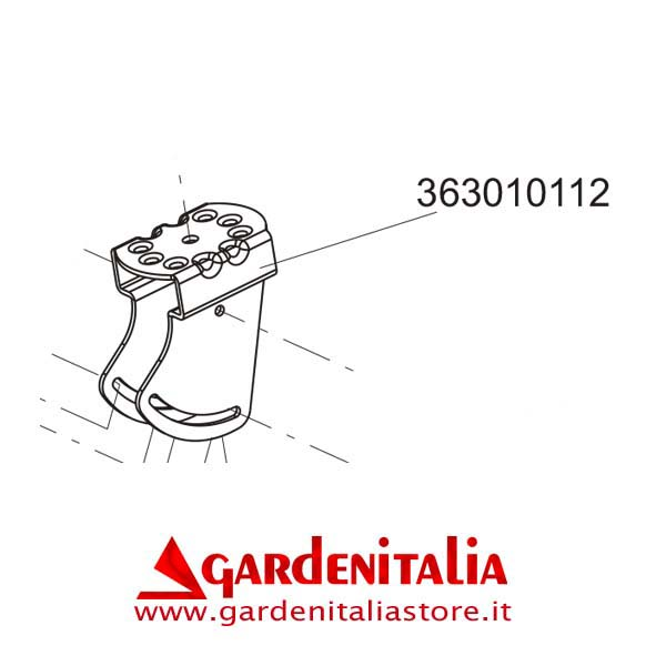 Piastra Supporto Stegola per Motozappa Serie EURO 3 EVO