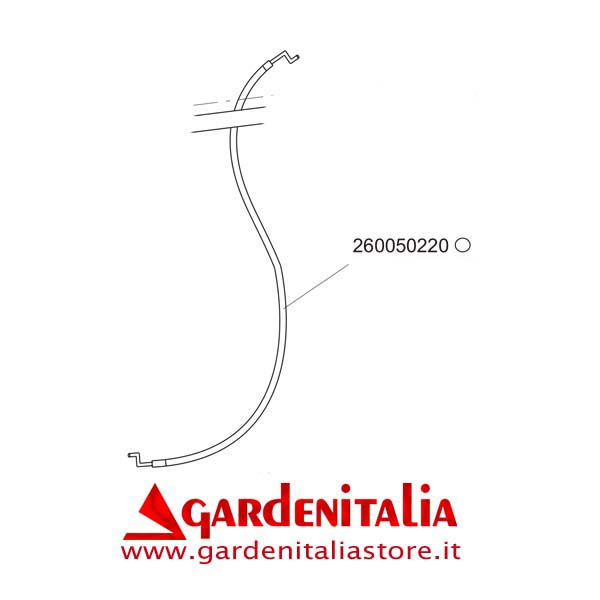 Filo Comando Gas (con guaina) per Motozappa EURO 3 EVO