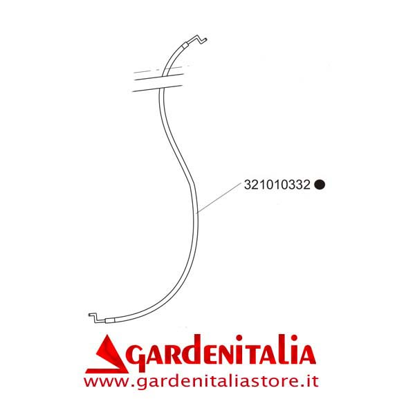 Filo Comando Gas (con guaina) per Motozappa EURO 3 EVO