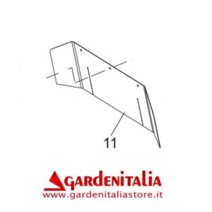 Bandella Copertura Anteriore per Tosaerba Falciatutto P 55 / MNF