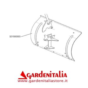 Pala Neve Nuda L.850 per P 55 / MNF / P 70 Eurosystems