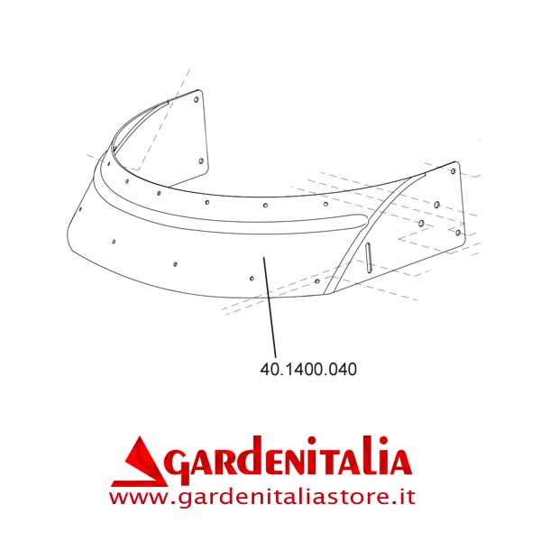 Carter Posteriore per Tosaerba Falciatutto  P 70 EVO Eurosystems