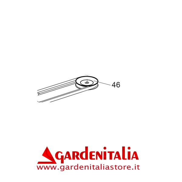 Puleggia D.76 per Spazzola Frontale P 70 EVO Eurosystems