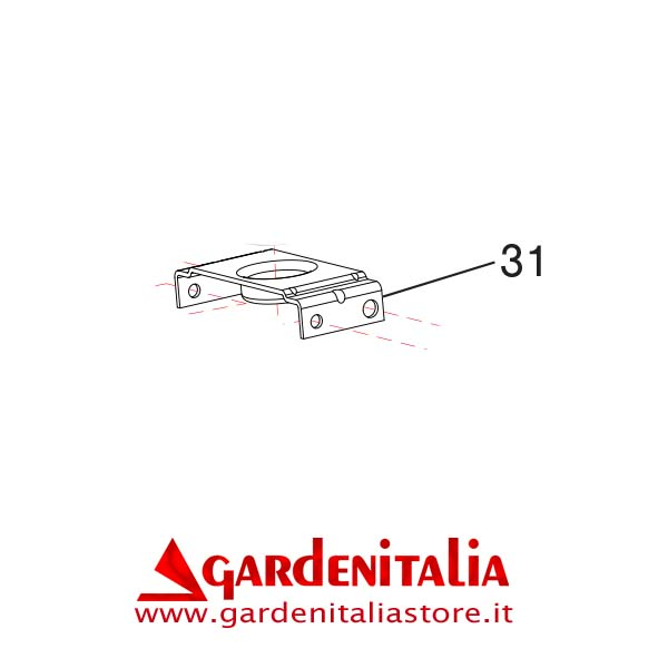 Supporto Rinvio Superiore per Spazzola Frontale P 70 EVO Eurosystems