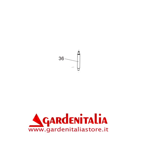 Albero Rinvio Inferiore per Spazzola Frontale P 70 EVO Eurosystems