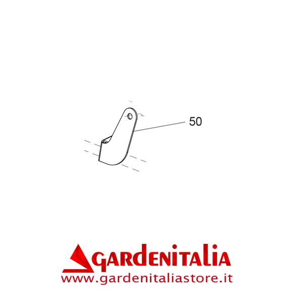 Piastra Supporto Asta Inferiore per Spazzola P 70 EVO Eurosystems