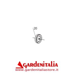 Ruota Trasferimento SM8010 De 80x28 Di 10 per Spazzola Frontale P 70 EVO / P 55 Eurosystems