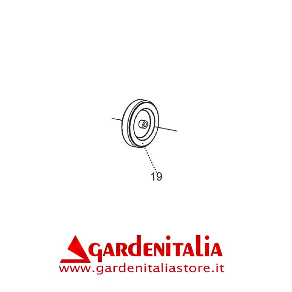 Ruota Trasferimento SL 12510 De 125×30 Di 10 per Spazzola Frontale P 70 EVO / P 55 Eurosystems