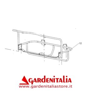 Telaio Sostegno Raccoglitori per Spazzola Frontale P 70 EVO Eurosystems