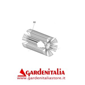 Semispazzola per Spazzola da 88 con Setole a Spirale per Spazzola Eurosystems