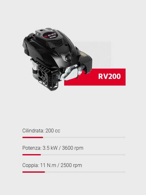 Motocoltivatore EUROSYSTEMS mod.P55 EVO – motore RATO RV200 – Multi Attrezzo