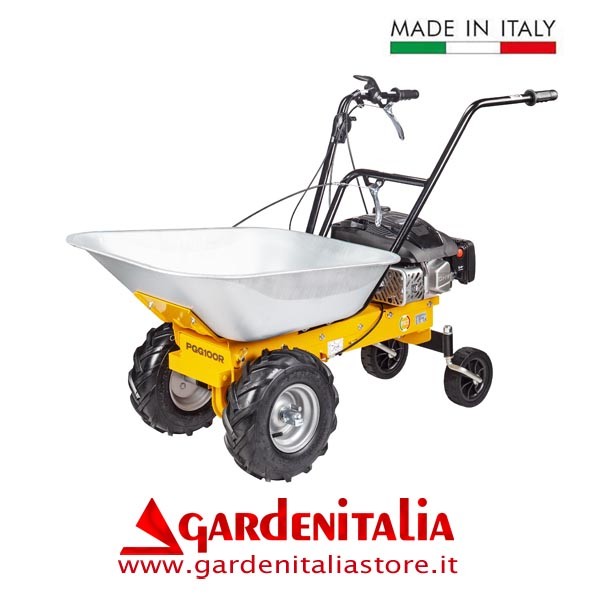Motocarriola BIORTO mod. PGG100 trazionata con motore RATO RV170 – MADE IN ITALY